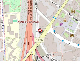 Carte de Mcdonald's à Bagnolet