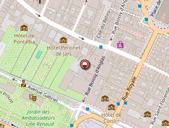 Carte de Société Des Hôtels Concorde à Paris