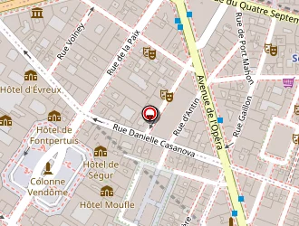 Carte de Saint Roch à Paris