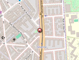 Carte de Jardin De Benoit (au) à Paris