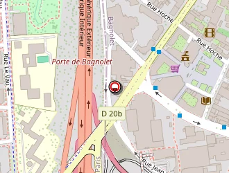 Carte de La Poste à Bagnolet