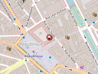 Carte de Hôtel Meslay République à Paris