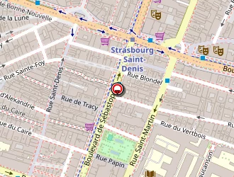 Carte de Little Palace Hôtel à Paris