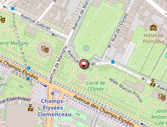 Carte de Pavillon Gabriel à Paris