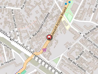 Carte de Café De La Poste à Montreuil