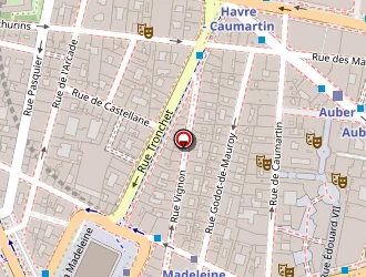 Carte de Sas Madeleine 16 à Paris