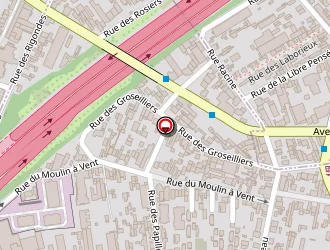 Carte de Isosun à Montreuil