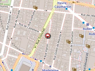 Carte de Restaurant Capucine à Paris