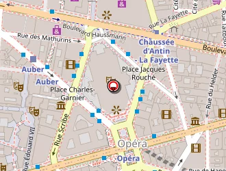 Carte de Hôtels Barrière à Paris