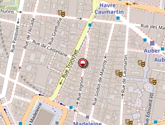 Carte de Hammerson Madeleine à Paris