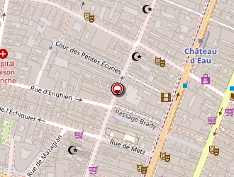 Carte de Cosmotel à Paris