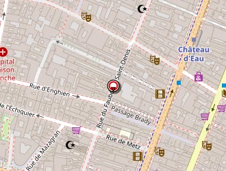 Carte de La Tulipe à Paris