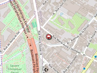 Carte de Guyard Virginie à Bagnolet