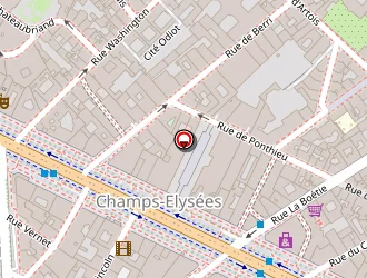 Carte de Champs Elysées Traductions à Paris