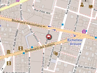 Carte de Hôtel Saint Marc à Paris