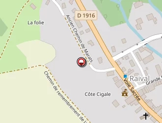 Carte de Boyez Roger à Raival