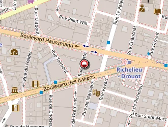 Carte de Café Le Marivaux à Paris