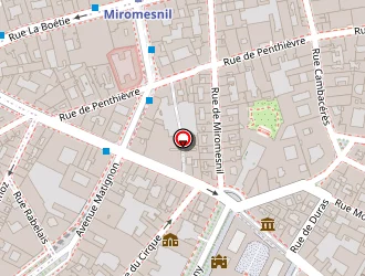 Carte de 75 Faubourg à Paris