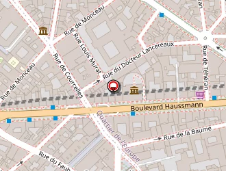 Carte de Hôtel La Boëtie à Paris