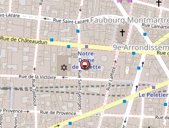 Carte de Danone à Paris