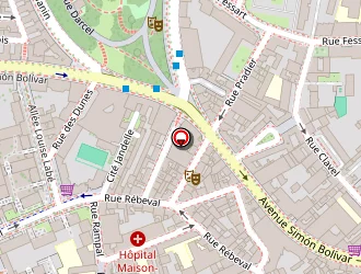 Carte de Le Pacifique à Paris