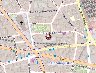 Carte de Hôtel Saint Honoré à Paris