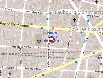 Carte de Monsieur Jacques à Paris