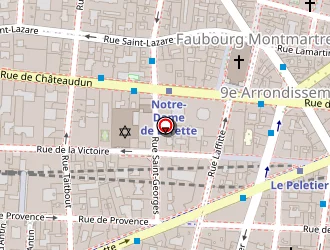 Carte de Noveo Conseil à Paris