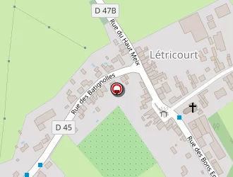 Carte de Salle Polyvalente à Létricourt