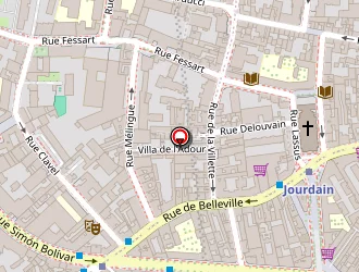 Carte de Milado à Paris