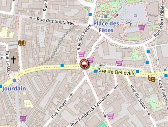 Carte de Hôtel Bellevue à Paris