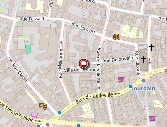 Carte de Hôtel La Perdrix Rouge à Paris