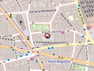 Carte de Hôtel Saint-augustin Elysées à Paris