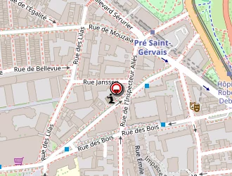 Carte de Leveille Martine à Paris