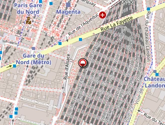 Carte de L'est à Paris