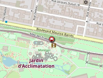 Carte de Fondation Louis Vuitton à Paris