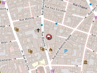 Carte de Rozenblum Blanche à Paris