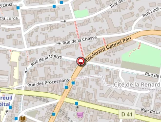 Carte de Chrono Pizza à Montreuil