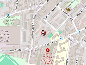 Carte de Fontaine Laurent à Bagnolet