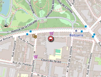 Carte de Buttes Chaumont Distribution à Paris