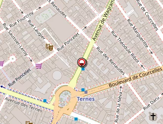 Carte de Centre D'echographie Courcelles à Paris