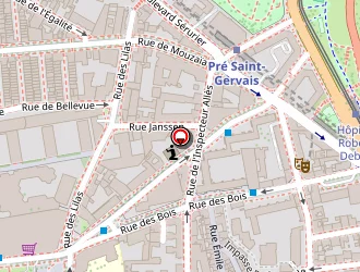 Carte de A2pas à Paris