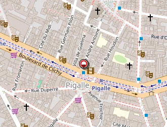 Carte de Le 23 Clauzel à Paris