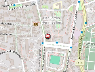 Carte de B&b Hôtel à Paris