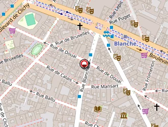 Carte de Sdc 2 Sq Moncey à Paris