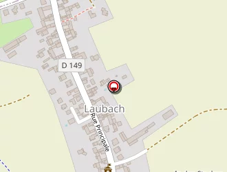 Carte de Anneau Rouge à Laubach