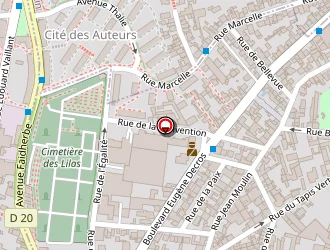 Carte de Lcep à Lilas (les)