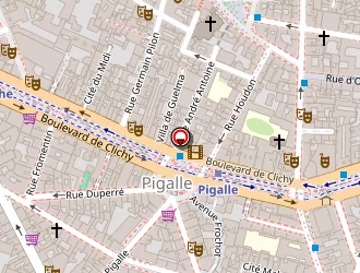 Carte de Les Omnibus à Paris