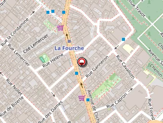 Carte de Clichy Hôtel à Paris