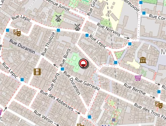 Carte de Hotel Du Trone à Paris